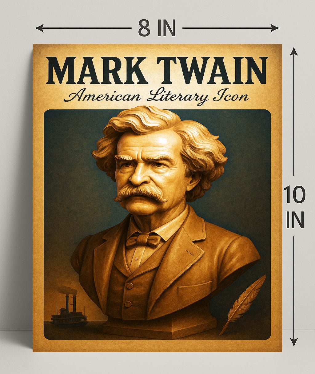 Mark Twain American Literary Icon Poster PosterGoat