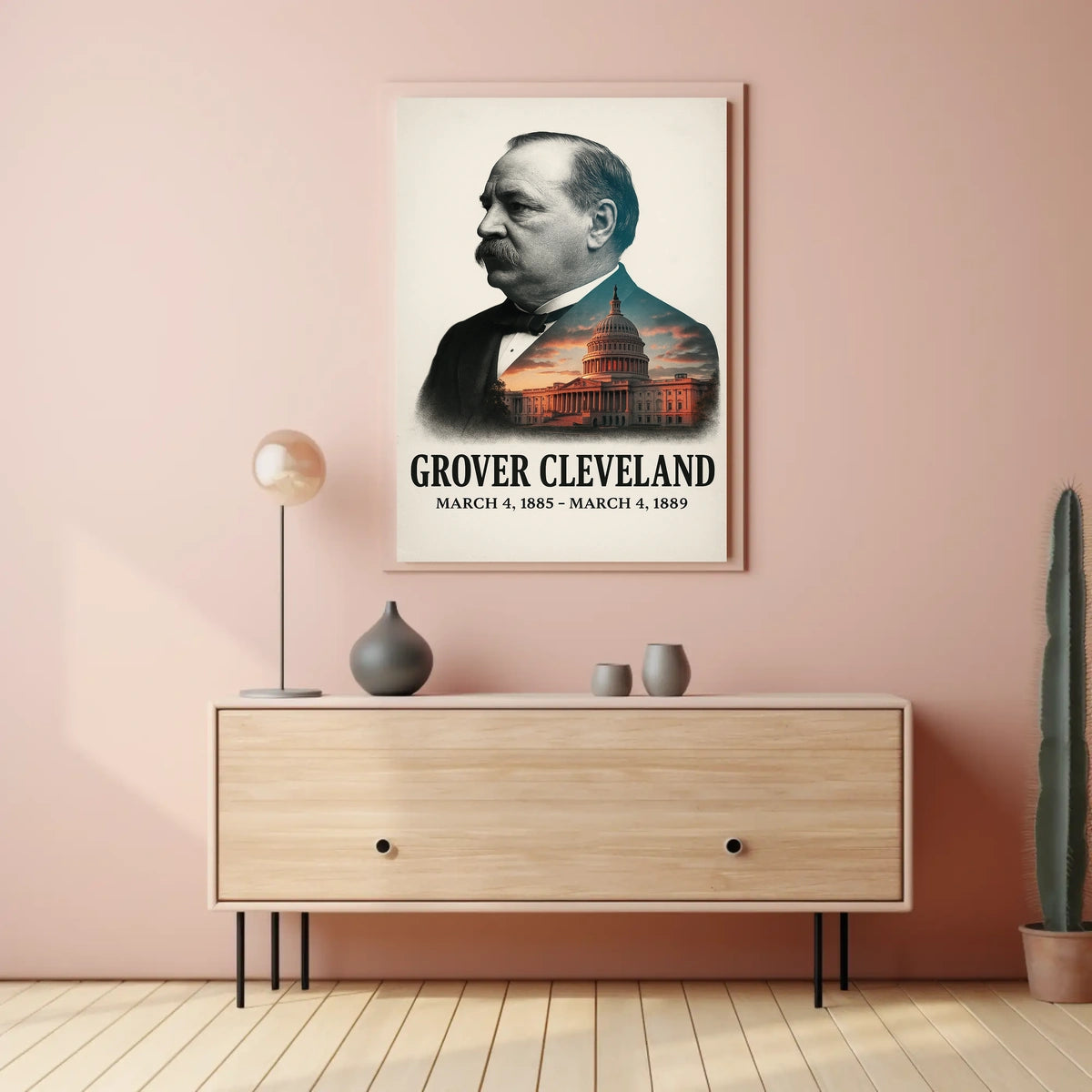 Grover Cleveland 22nd President of the United States Reflections Poster