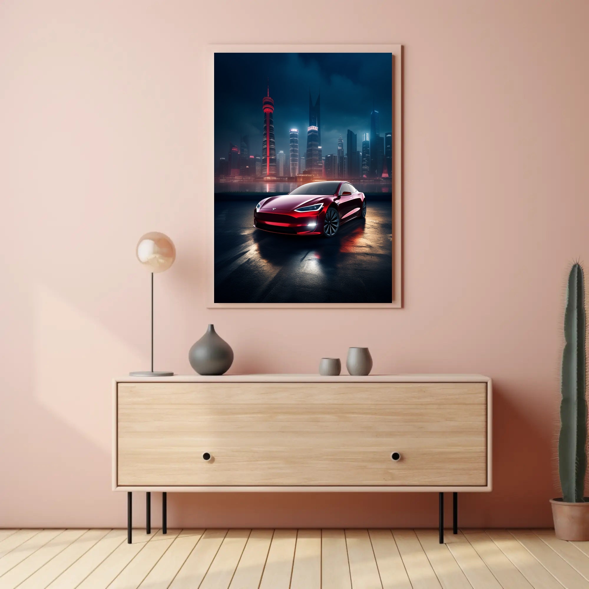 Sleek Elegance in the City Poster PosterGoat