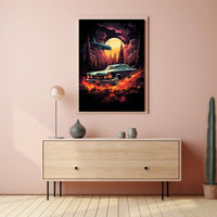 Retro Futurism In Motion Retro Poster