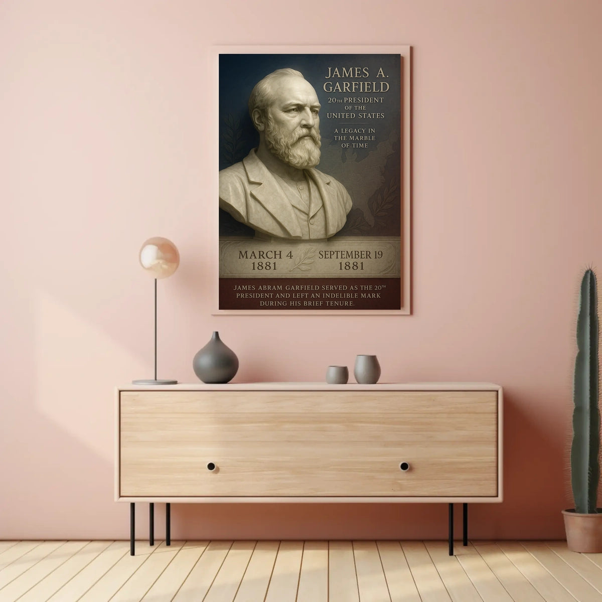 James A. Garfield 20th President Poster