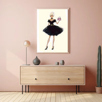 Fashion Illustration Elegant Evening Wear Poster