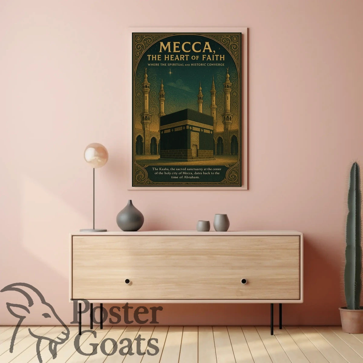 Mecca's Sacred Heartbeat: Cultural or Heritage Poster
