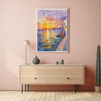 Sunset Over the Sea Poster PosterGoat
