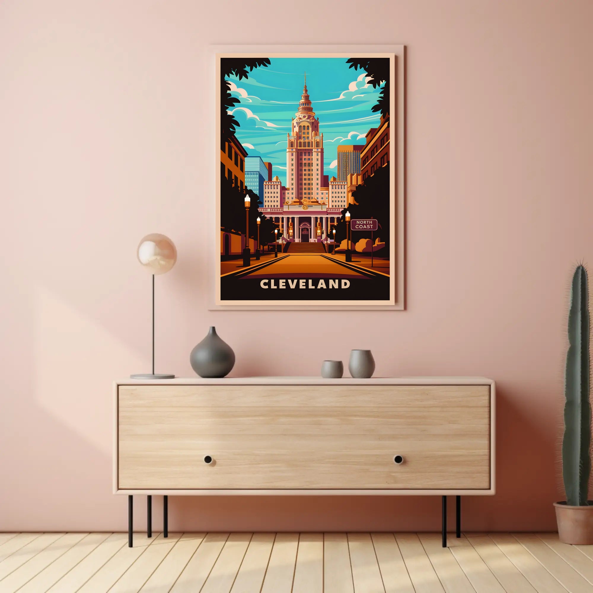 Cleveland Cityscape Poster