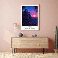 Tikal Temple Sunset Adventure National Park Poster