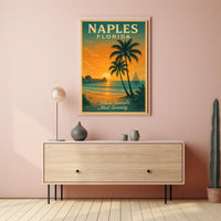 Naples, Florida Where Sunsets Meet Serenity Poster