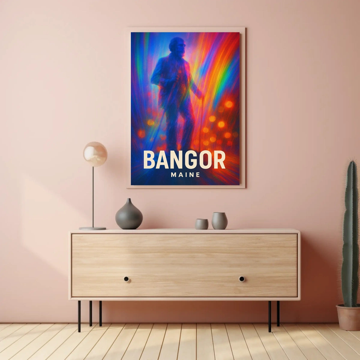 Bangor Maine Vibrant Tribute Wanderlust Poster