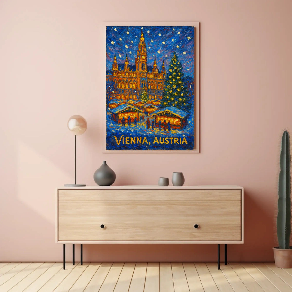 Vienna Winter Wonderland Vintage Wanderlust Poster