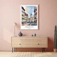 Scenic Frankfurt Street Poster PosterGoat
