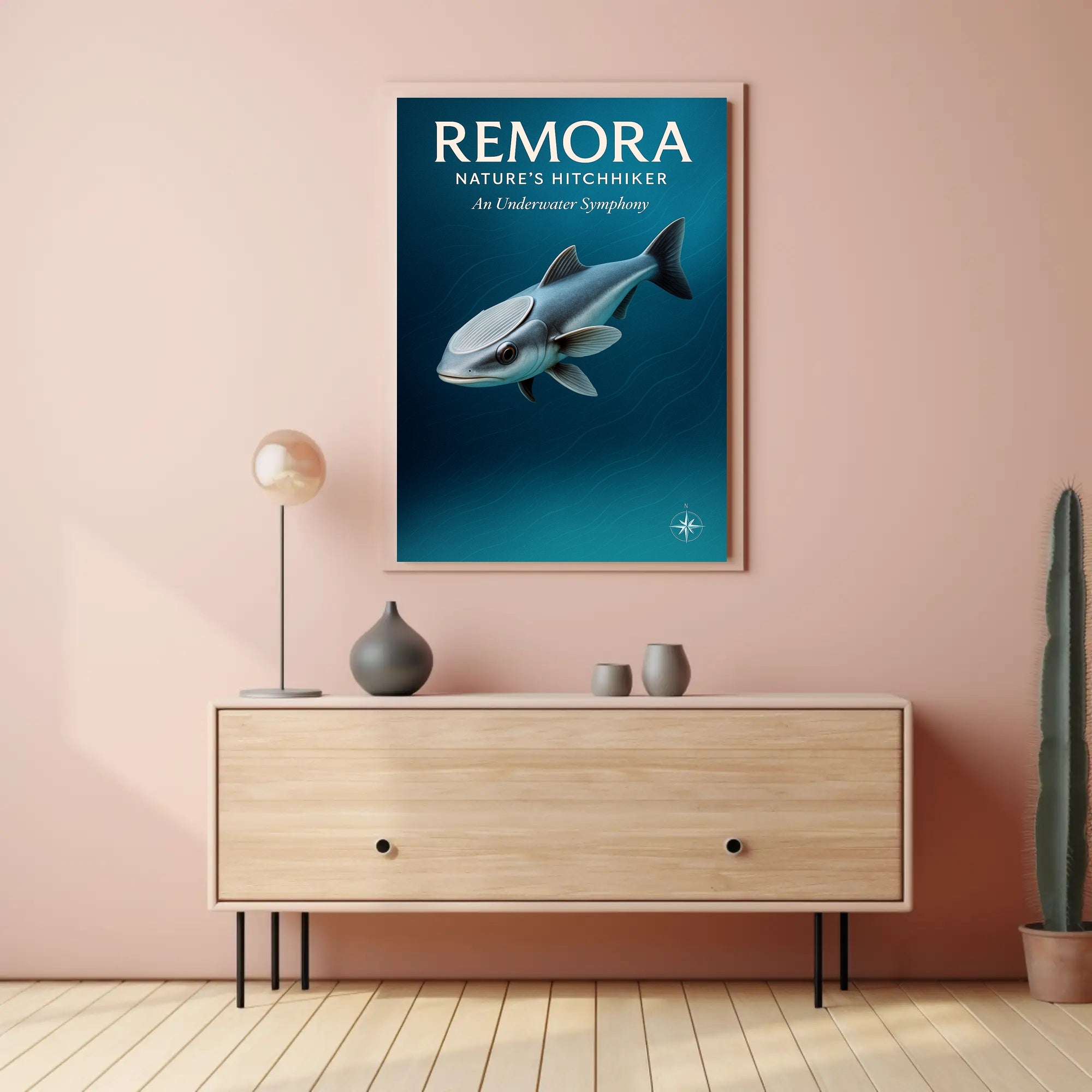 Remora Nature’s Hitchhiker Poster PosterGoat