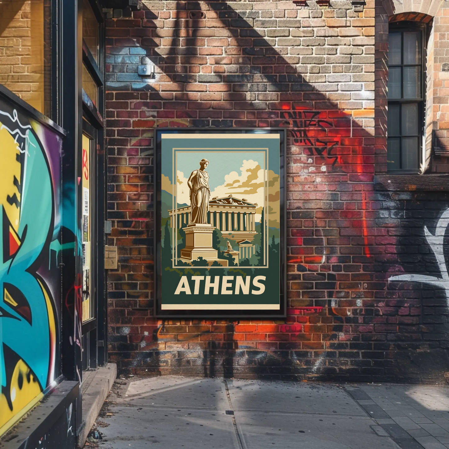 Athens Vintage Travel Poster