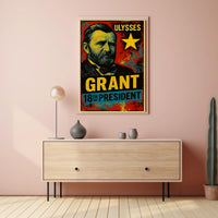 Ulysses S. Grant 18th President of the United States Graffiti Pop Art Poster