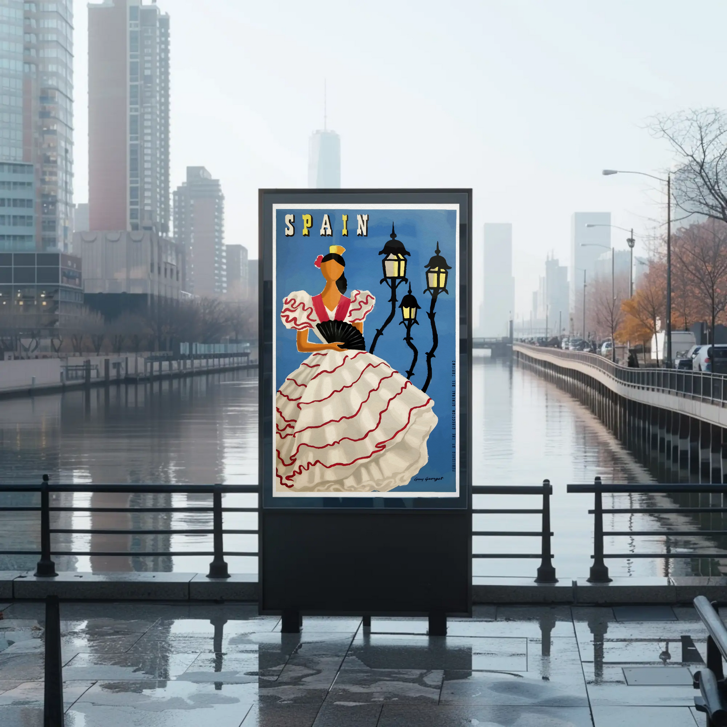 Spain Flamenco Travel Poster