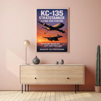 KC-135 Stratotanker Flying Gas Station Poster PosterGoat