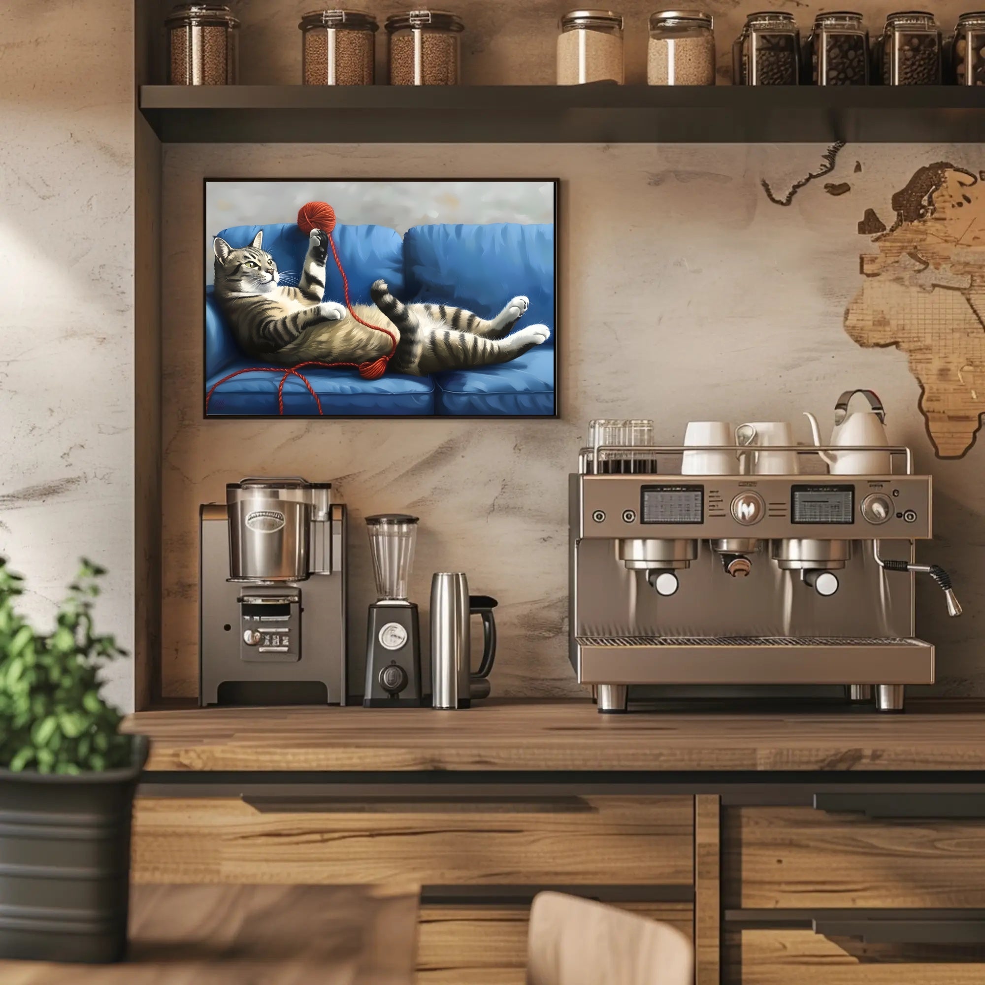 The Playful Cat Poster