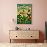 Vibrant Visions of Brazil Poster