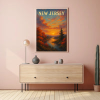 New Jersey Sunset Poster