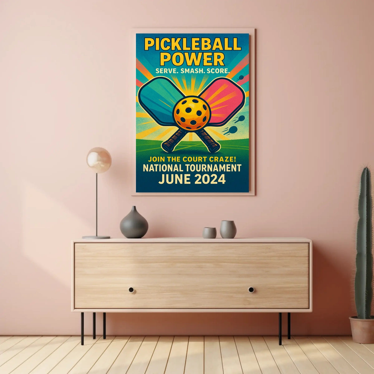 Pickleball Power Tournament 2024 Poster
