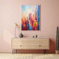 Abstract Cityscape Abstract Poster
