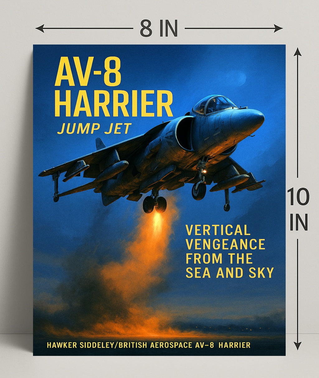 AV-8 Harrier Jump Jet Poster