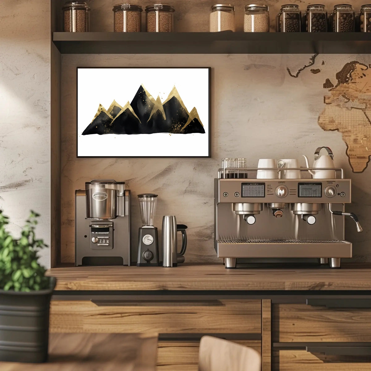 Golden Peaks Poster
