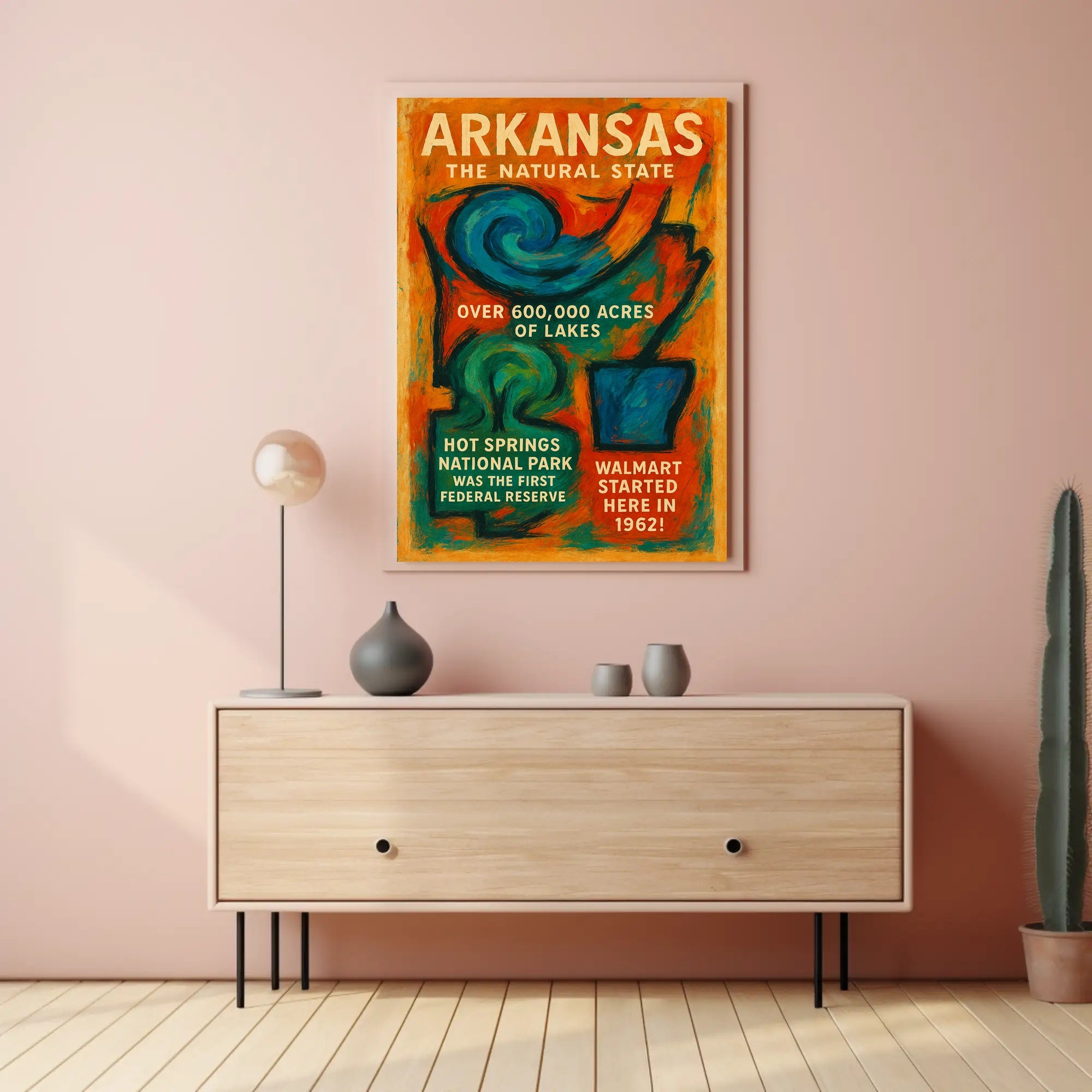 Arkansas The Natural State Poster