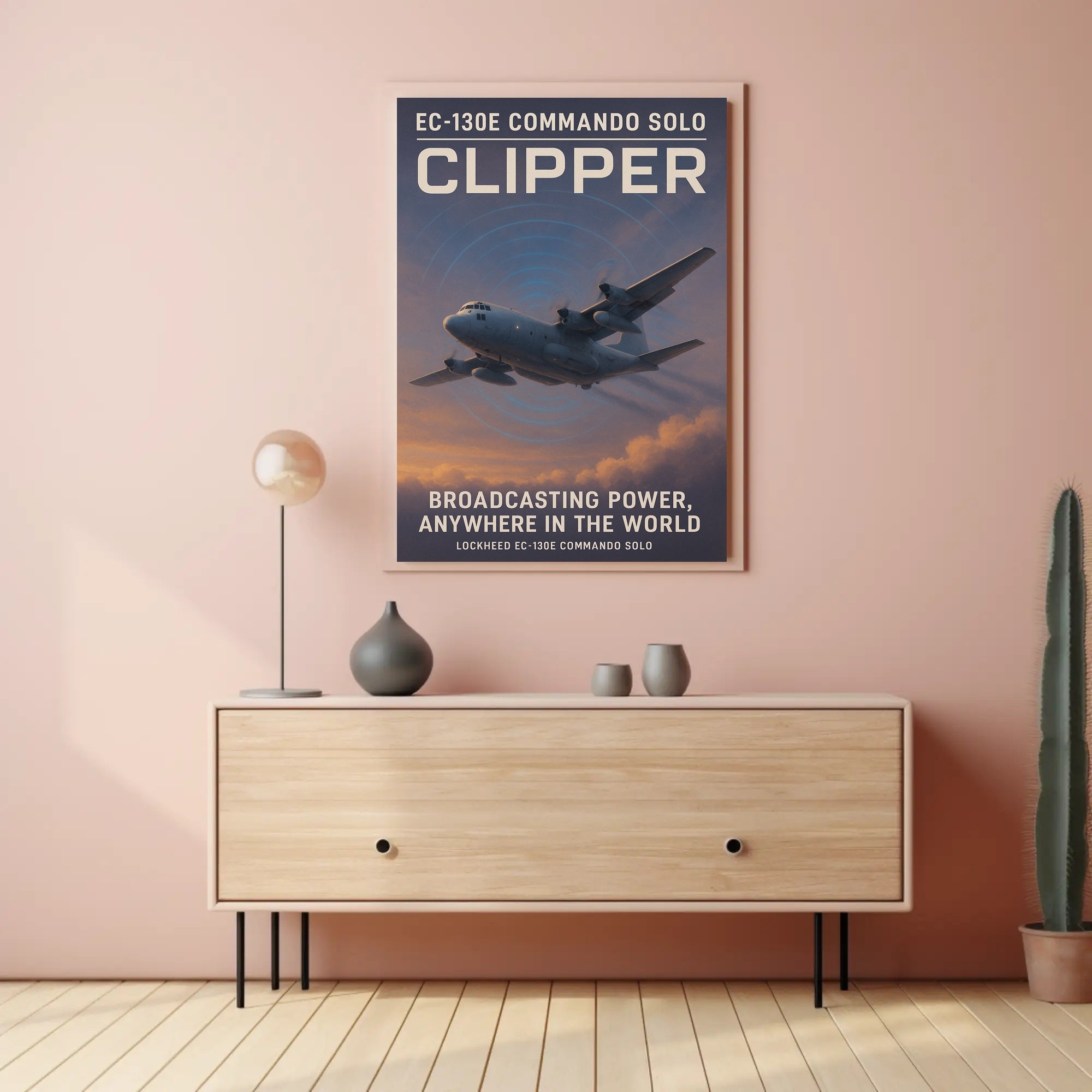 EC-130E Commando Solo Military Recruitment Poster