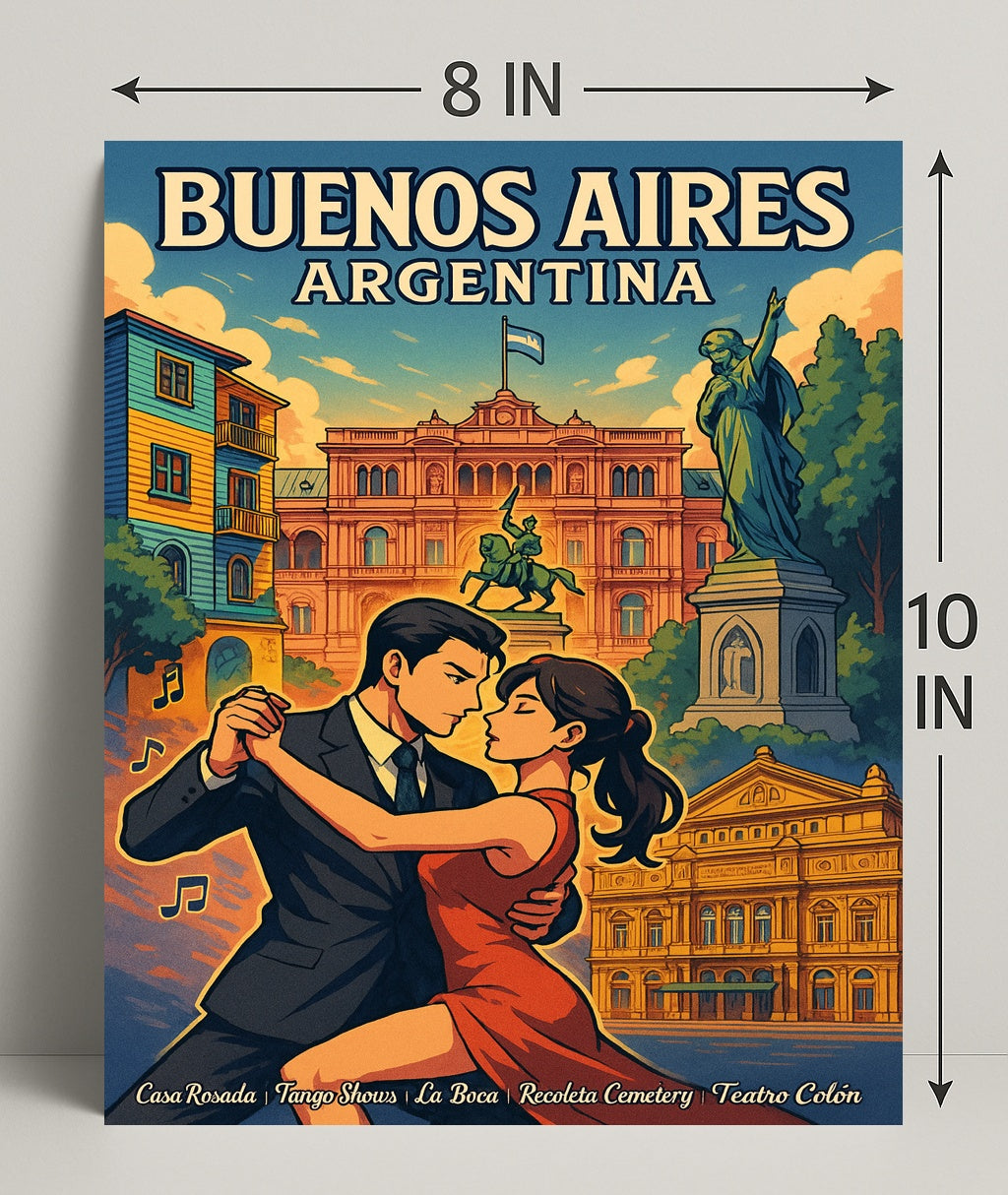 Buenos Aires Cultural Tapestry Poster PosterGoat