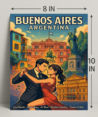 Buenos Aires Cultural Tapestry Poster PosterGoat