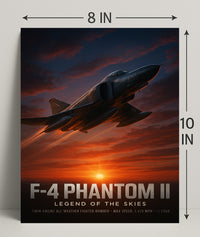 F-4 Phantom II Legend of the Skies Poster PosterGoat