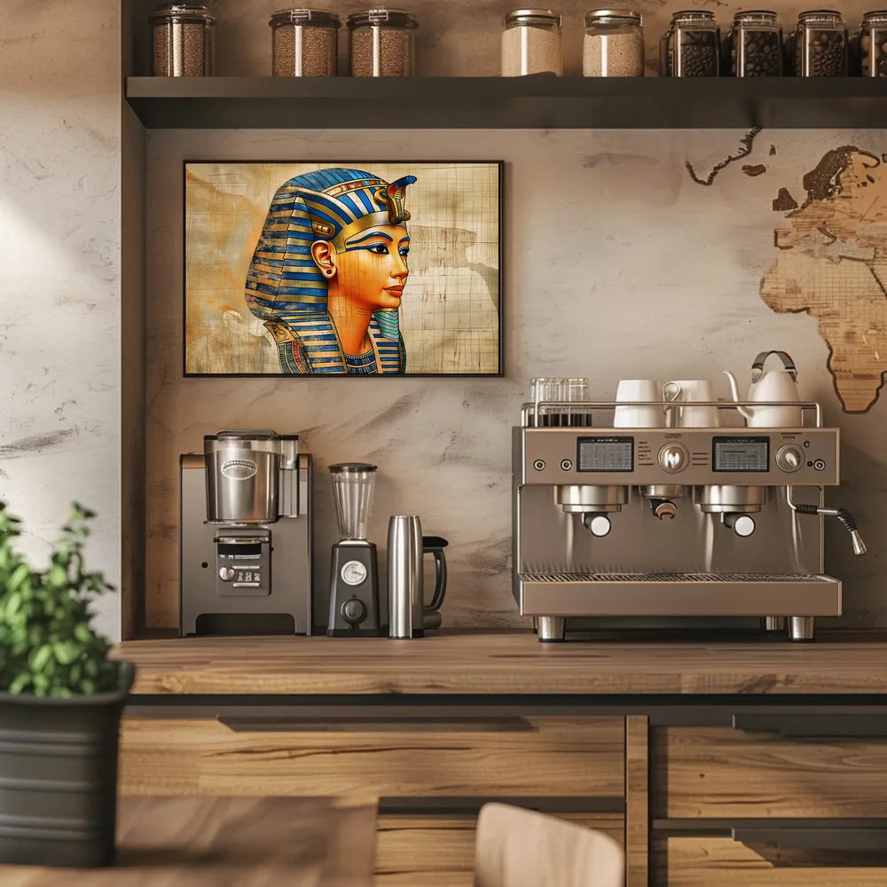 Majestic Pharaoh: Timeless Egyptian Art Poster