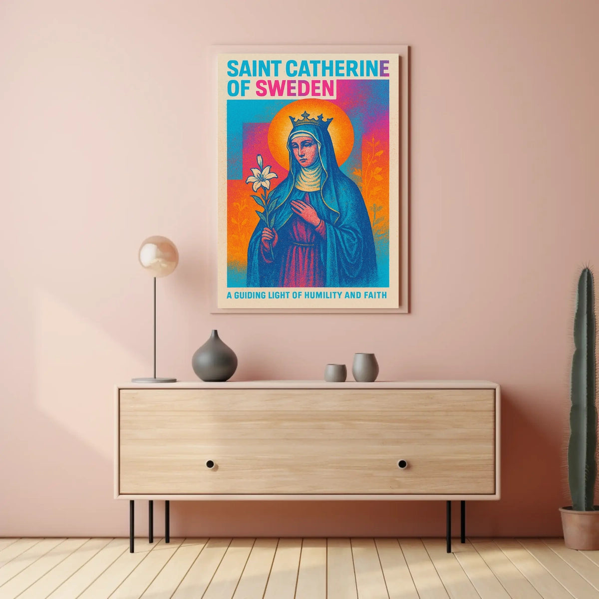Saint Catherine of Sweden Poster