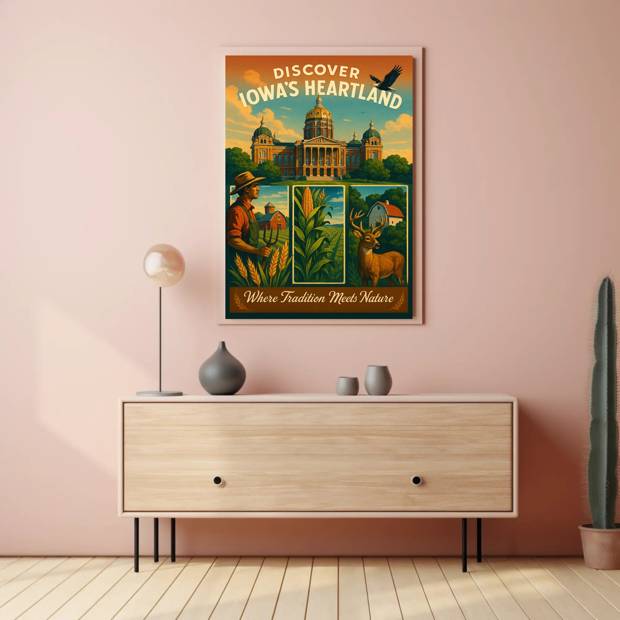 Discover IowaS Heartland Poster