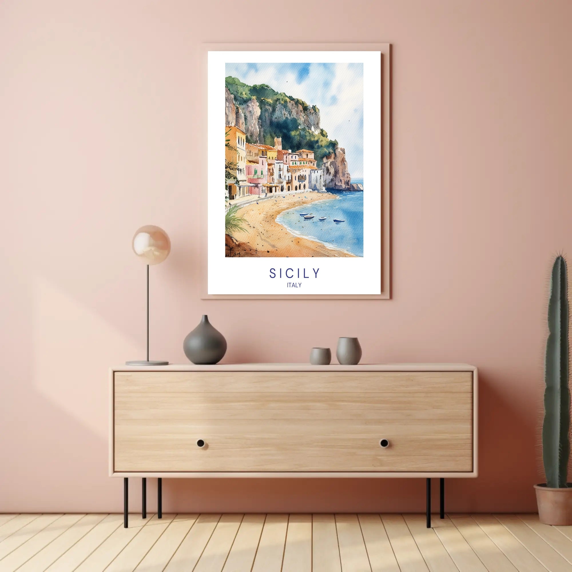 Scenic Sicily Poster PosterGoat