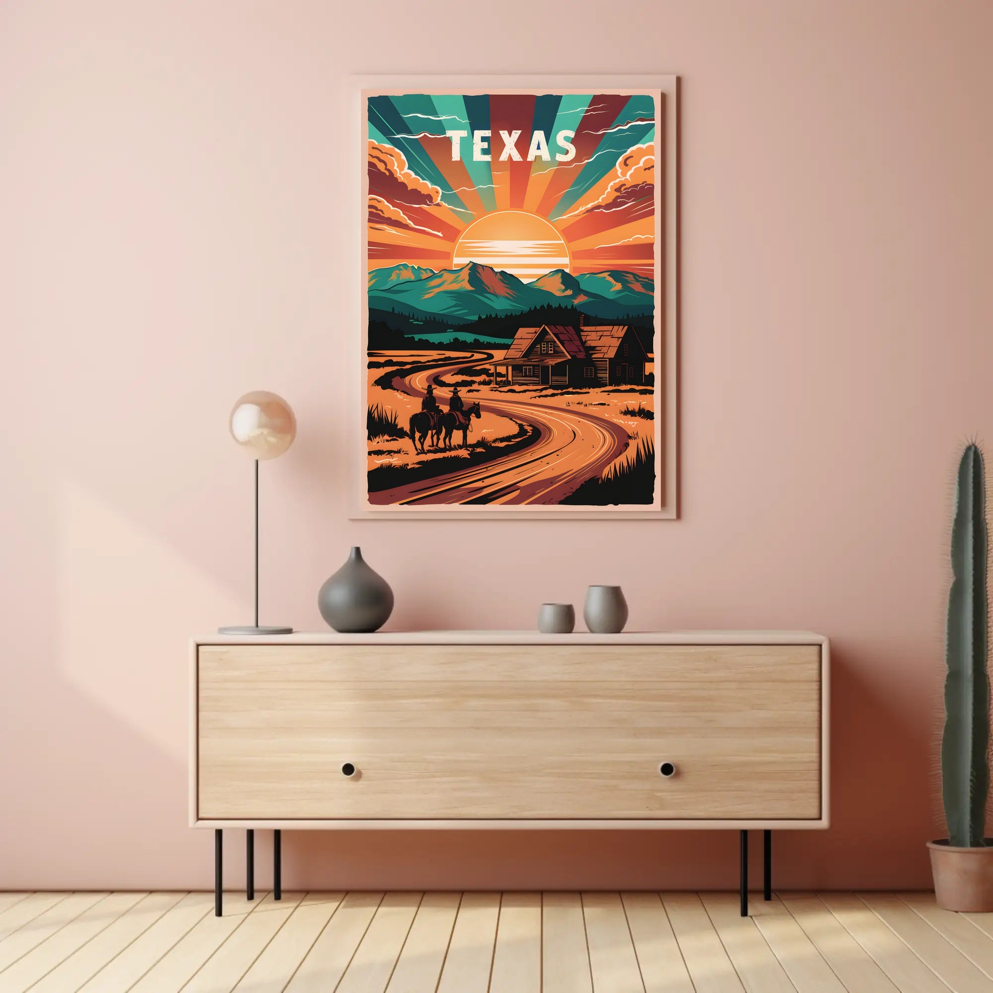 Texas Sunset Poster