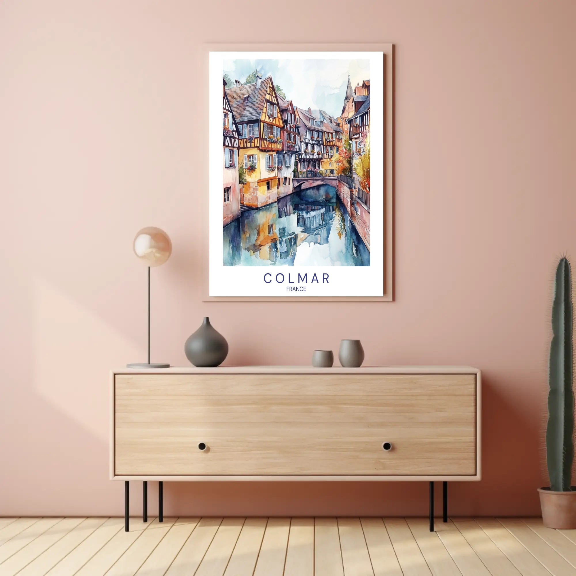 Colmar's Canal Charm Poster PosterGoat