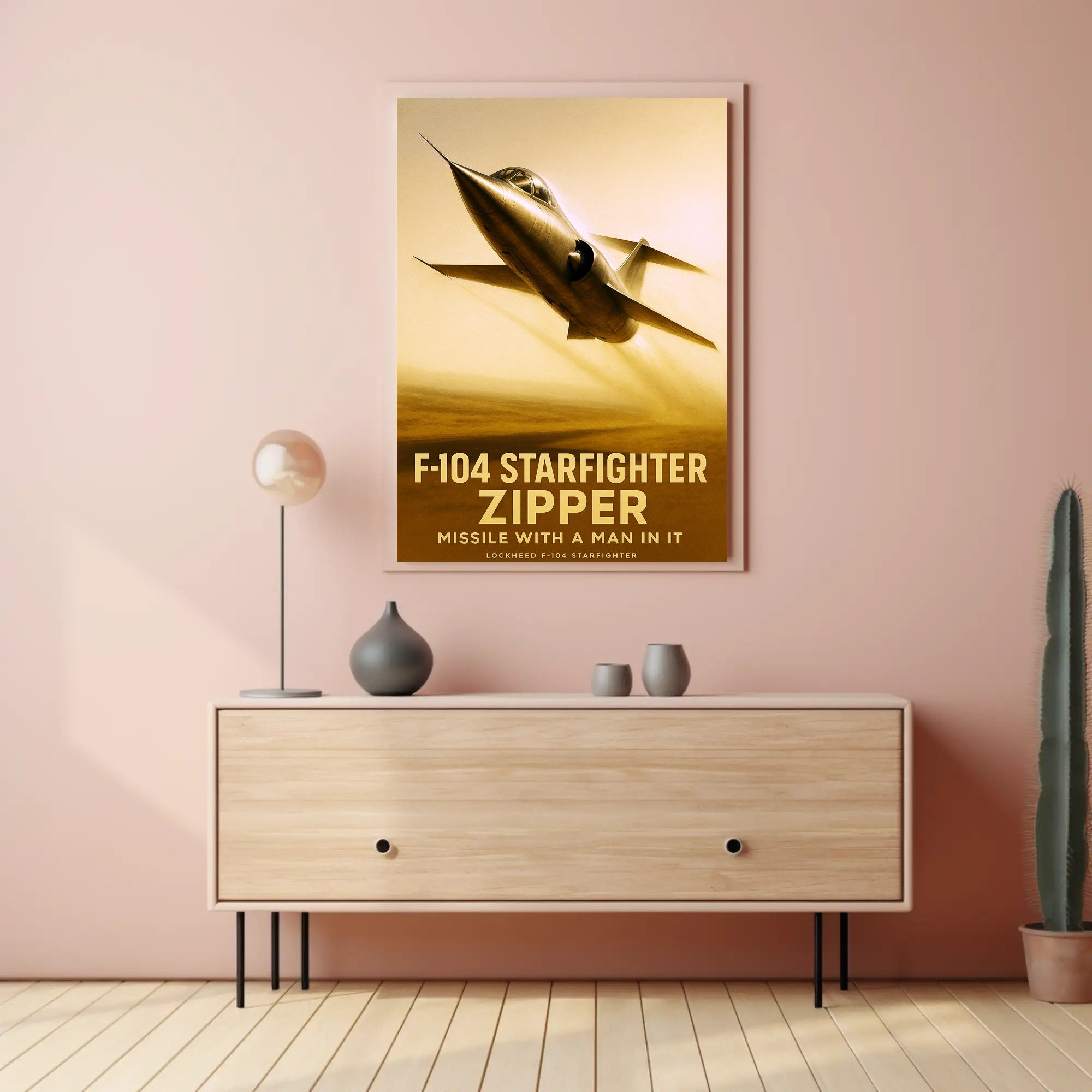 F-104 Starfighter Zipper Poster PosterGoat