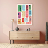 Vintage Nostalgia Ticket Collage: Travel Poster PosterGoat