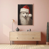 Festive Arctic Fox Poster