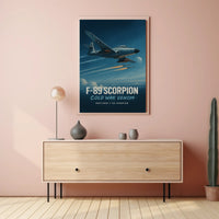 Northrop F-89 Scorpion Jet Cold War Tribute Poster