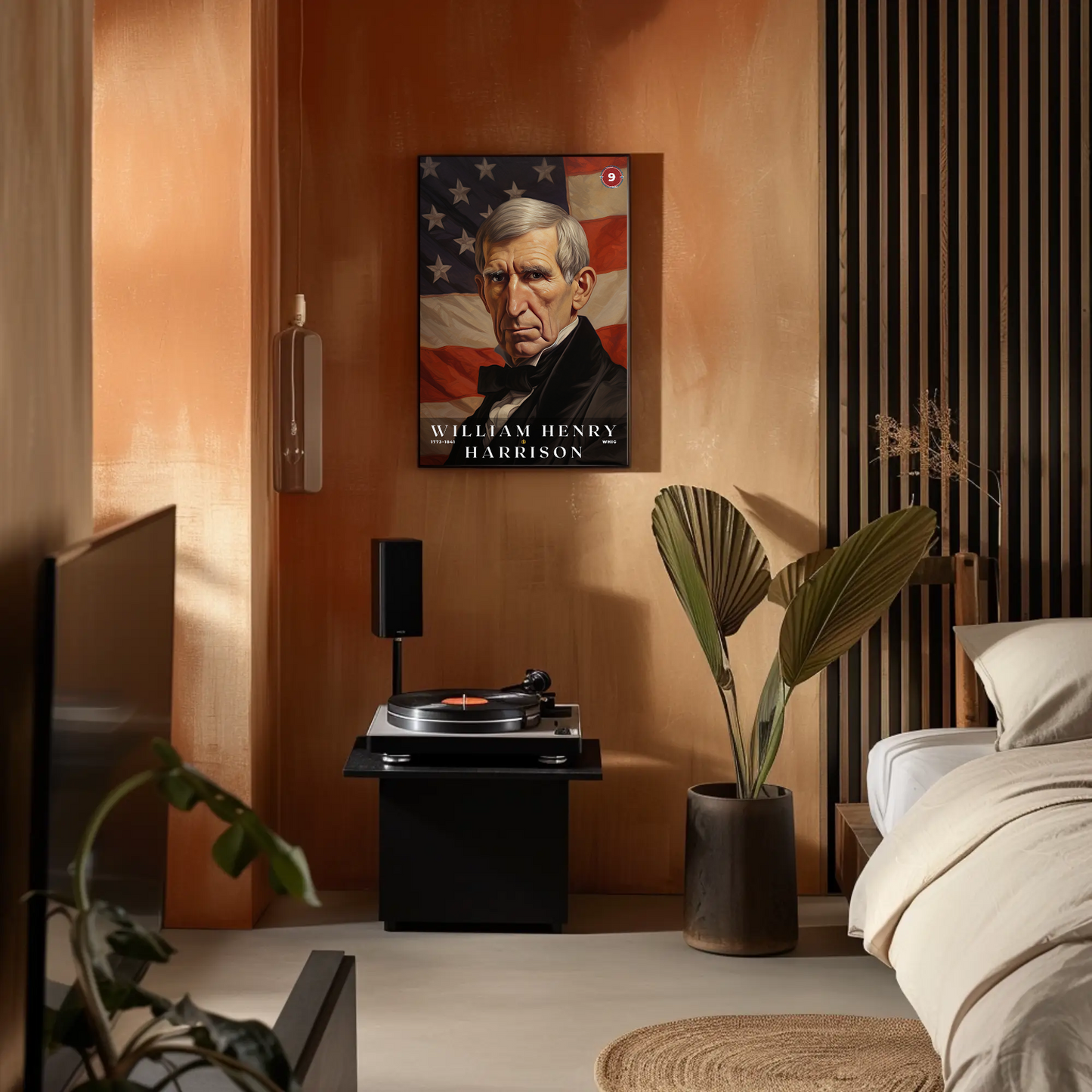William Harrison 9th President Of The United States Portrait