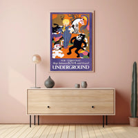 Festive Underground Shopping Poster PosterGoat