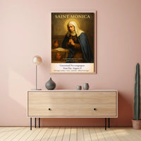 Saint Monica  Patron of Mothers and Wives Poster PosterGoat
