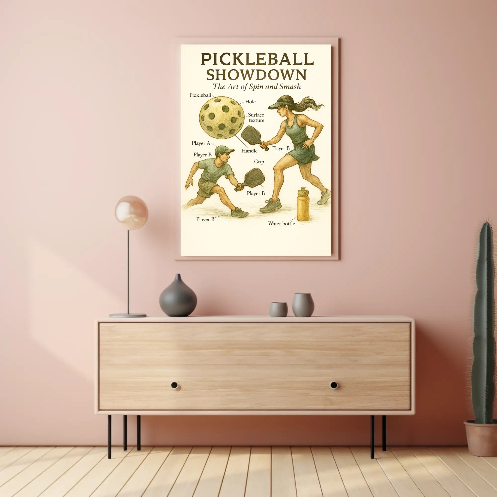 Pickleball Showdown Poster PosterGoat