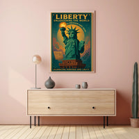 Statue of Liberty Vintage Inspirational Cultural or Heritage Poster