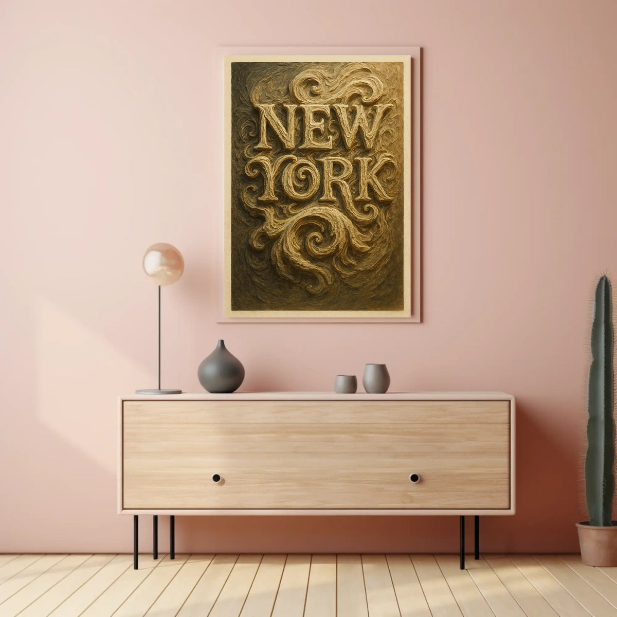 New York Artistic Typography Poster