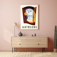 Skiing in Austria Poster PosterGoat