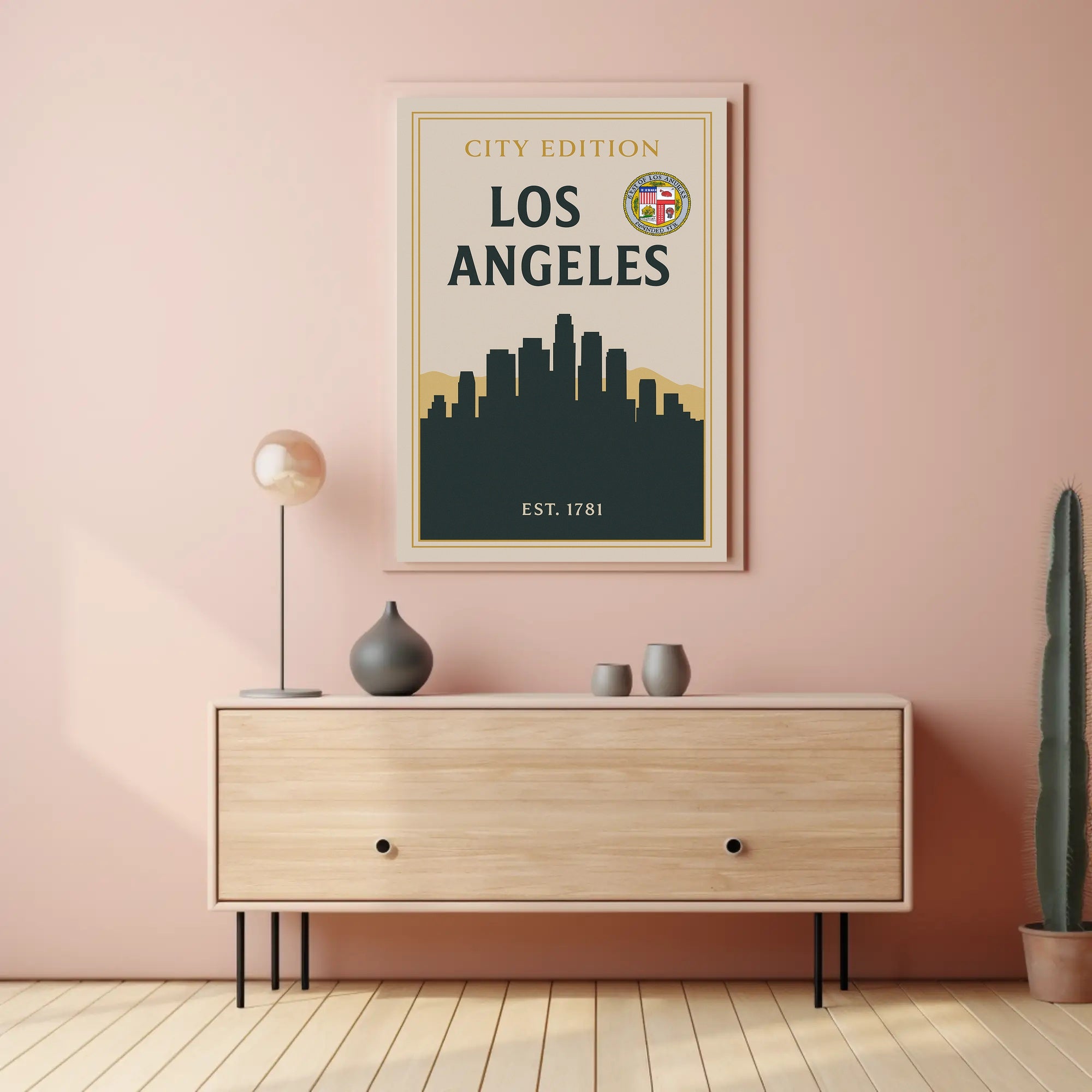 Los Angeles City Edition Poster PosterGoat