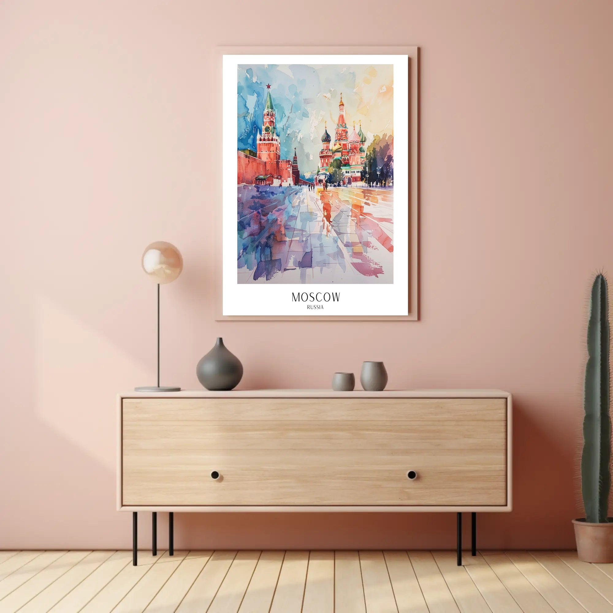 Vibrant Moscow Poster PosterGoat